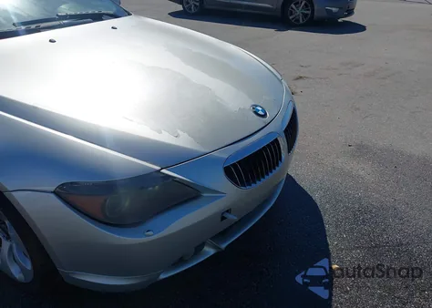 2004 BMW 645Ci из США, поврежденный, VIN WBAEK73424B321519